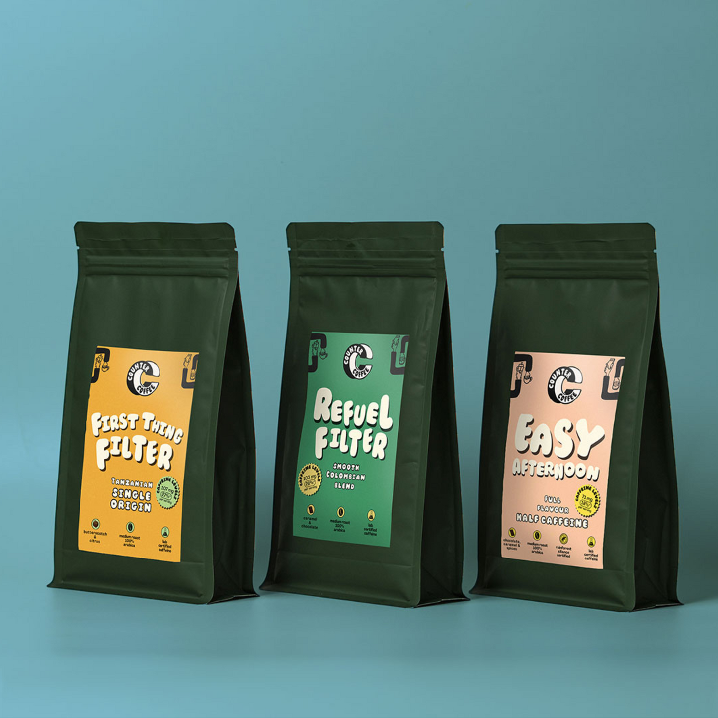TASTER PACK BUNDLE All Day Filter Collection Pouches