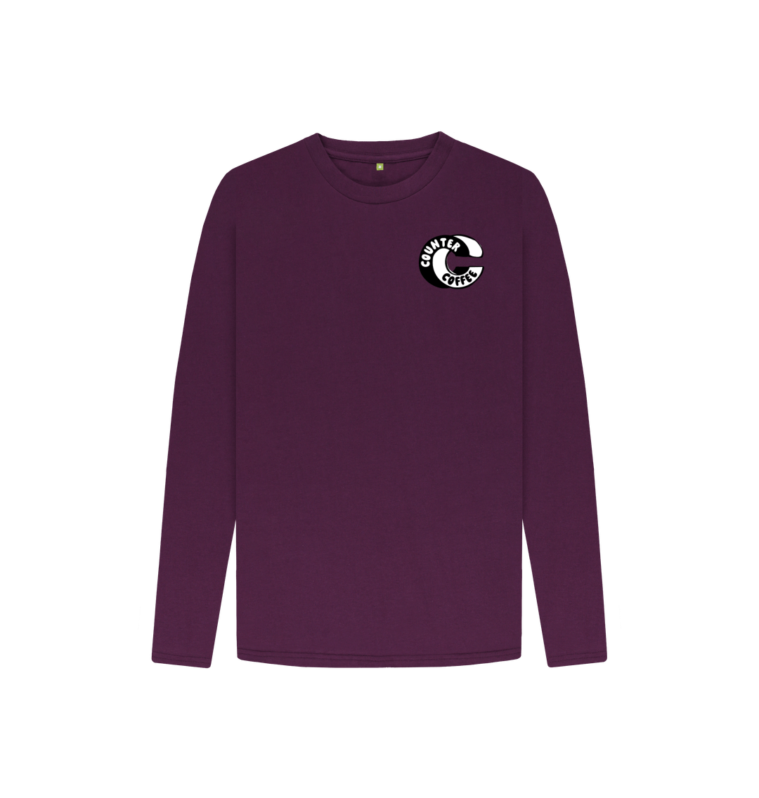 Purple Kids Long Sleeve T Shirt