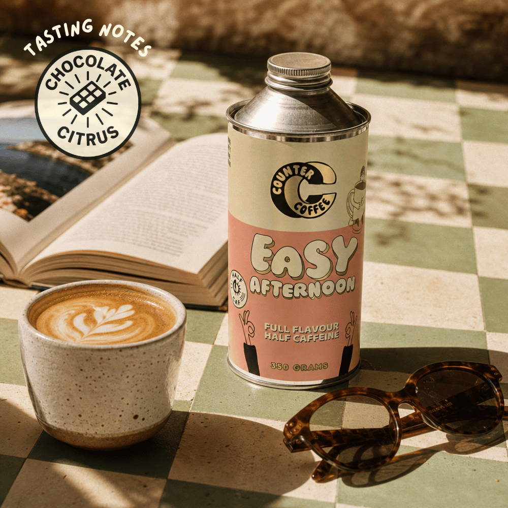 Easy Afternoon Half Caf Tin