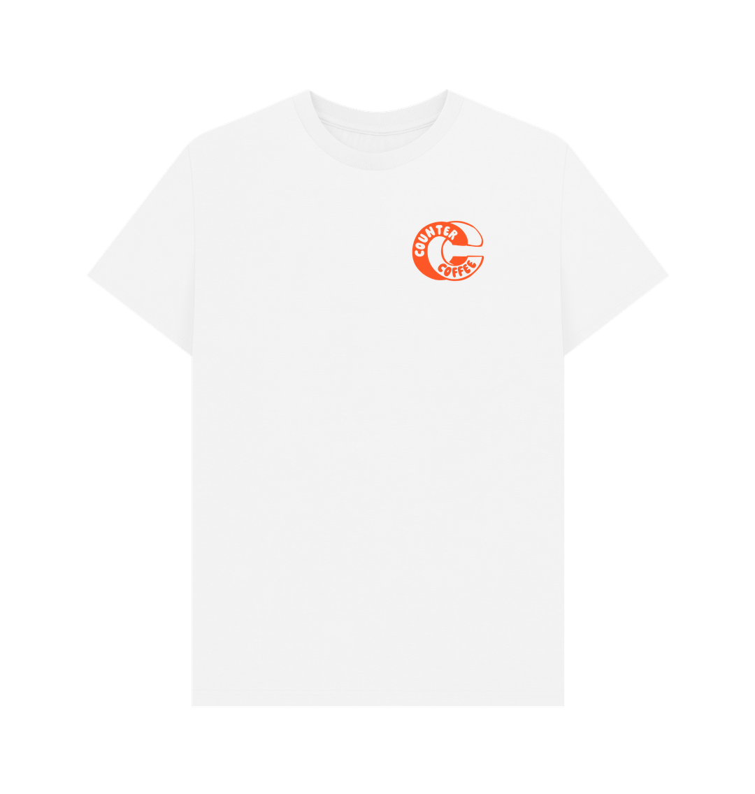 White Tired Dads Coffee Club T-shirt