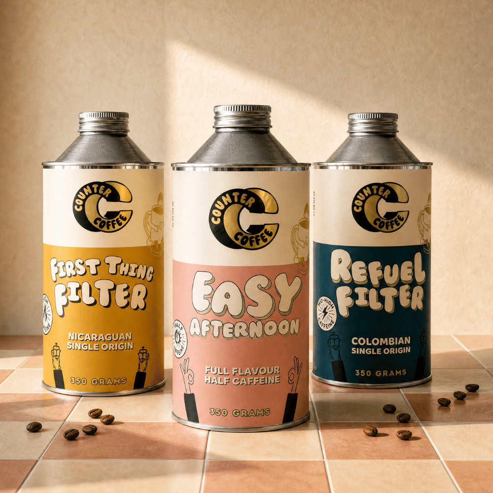 Tired Mums' Coffee Collection Tins